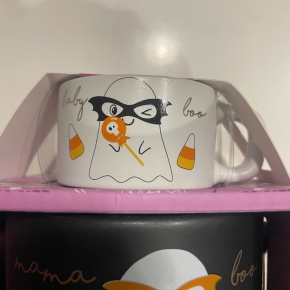 Mama Boo and Baby Boo Halloween Ghost Mug Set of 2 a cup mom and a cup for child - Picture 5 of 6